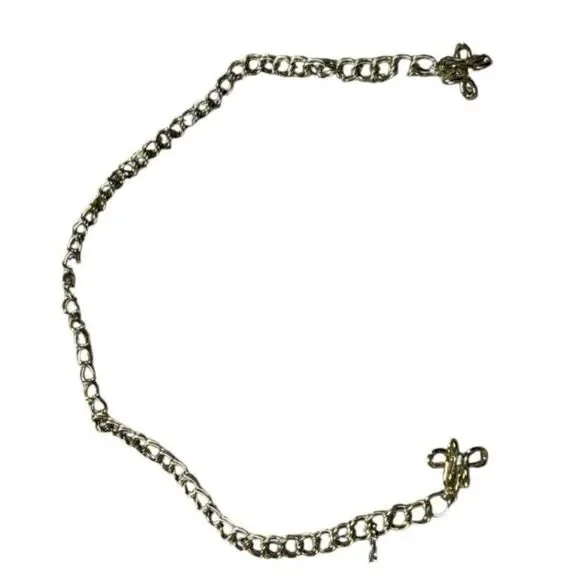 Chain Link Waist Belly Belt Size Small Gold Tone Unbranded Statement Adjustable - Picture 6 of 7